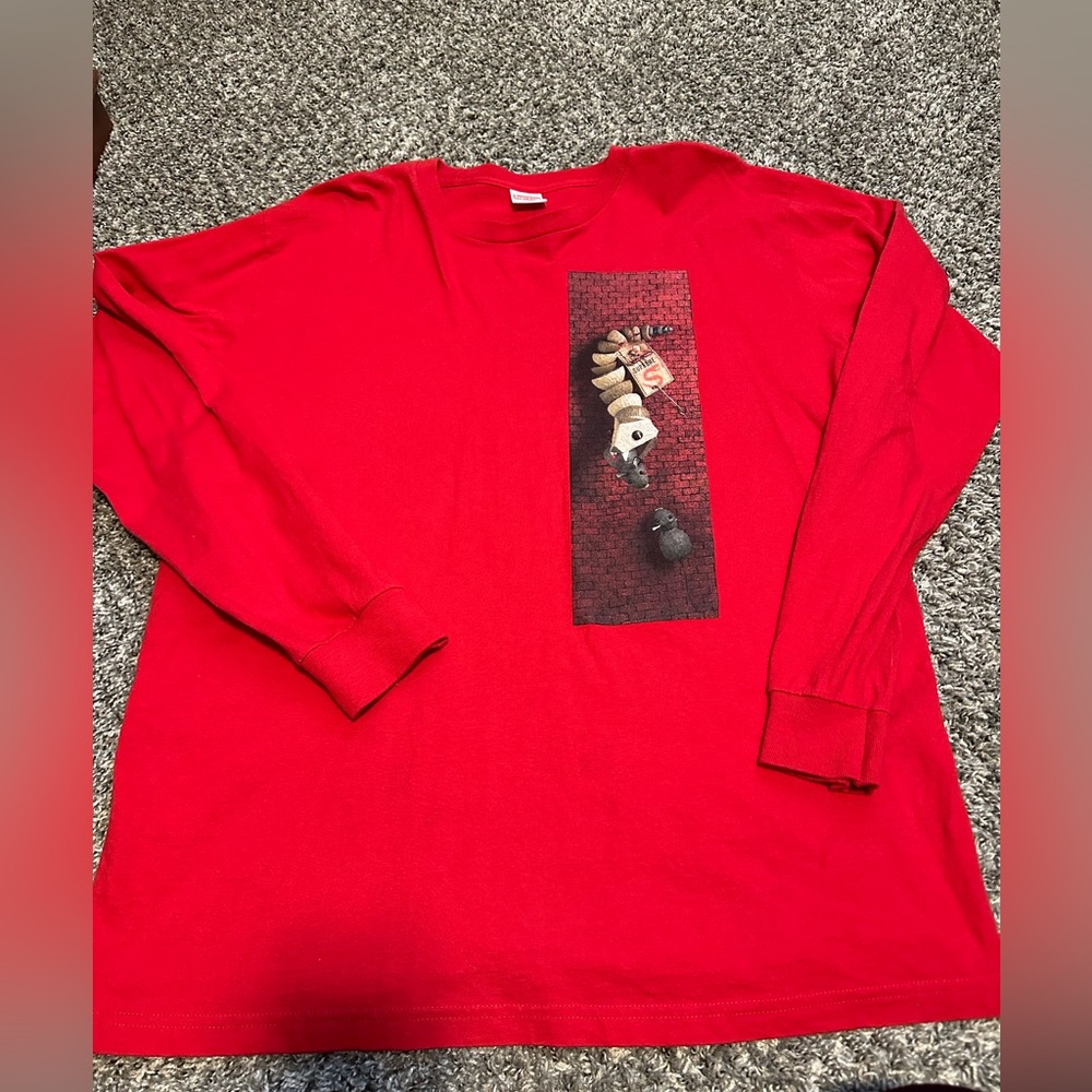 Men’s pre shrunk long sleeve xl supreme shirt $75